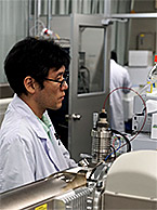 Researcher in laboratory